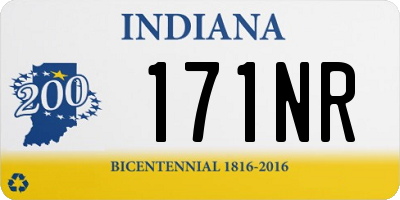 IN license plate 171NR