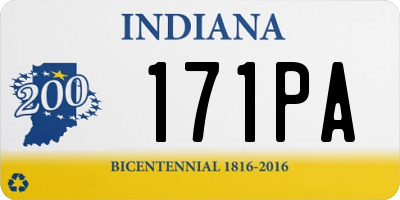 IN license plate 171PA