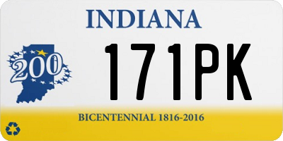 IN license plate 171PK