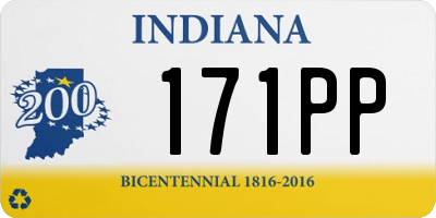 IN license plate 171PP