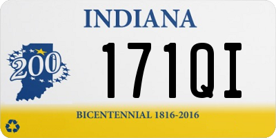 IN license plate 171QI