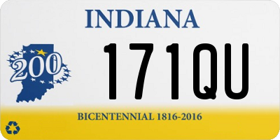 IN license plate 171QU