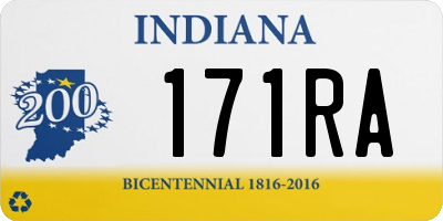 IN license plate 171RA