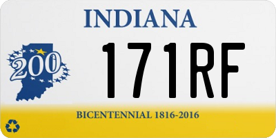 IN license plate 171RF