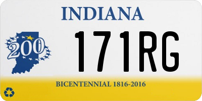 IN license plate 171RG