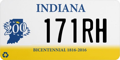 IN license plate 171RH