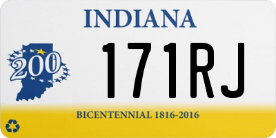 IN license plate 171RJ