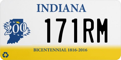 IN license plate 171RM