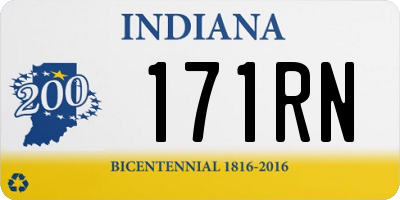 IN license plate 171RN