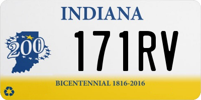 IN license plate 171RV