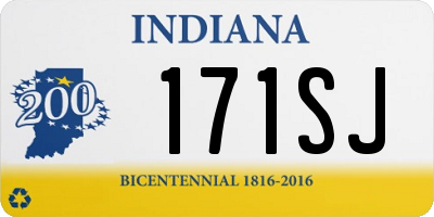 IN license plate 171SJ