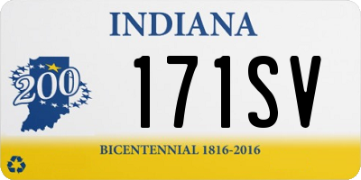 IN license plate 171SV