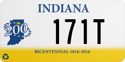 IN license plate 171T