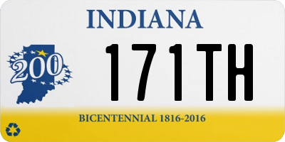 IN license plate 171TH