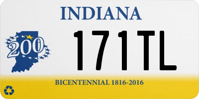 IN license plate 171TL