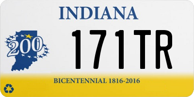 IN license plate 171TR