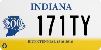 IN license plate 171TY