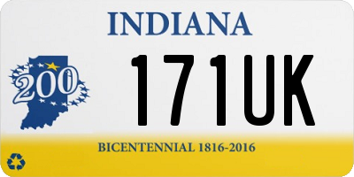 IN license plate 171UK