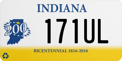 IN license plate 171UL