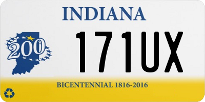 IN license plate 171UX