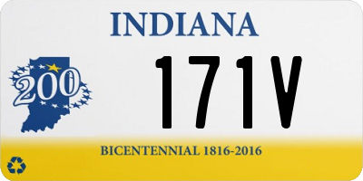 IN license plate 171V