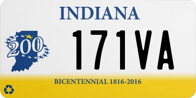 IN license plate 171VA