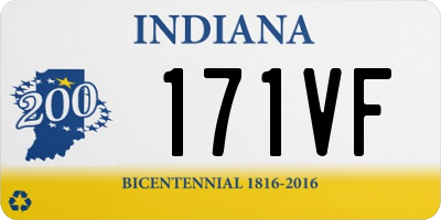 IN license plate 171VF