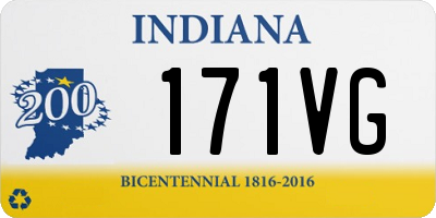 IN license plate 171VG