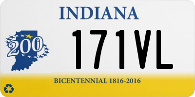 IN license plate 171VL