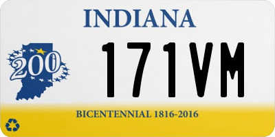 IN license plate 171VM