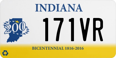 IN license plate 171VR