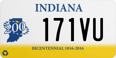 IN license plate 171VU