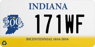 IN license plate 171WF