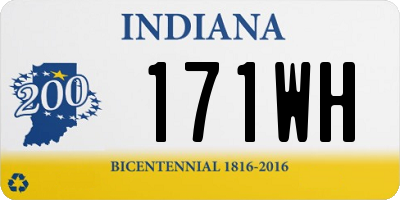 IN license plate 171WH