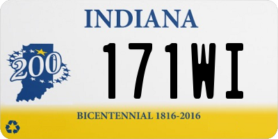 IN license plate 171WI