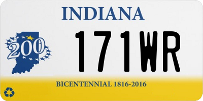 IN license plate 171WR