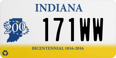 IN license plate 171WW