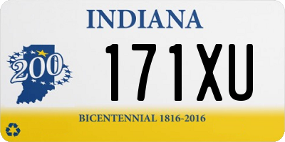 IN license plate 171XU