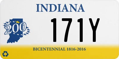 IN license plate 171Y