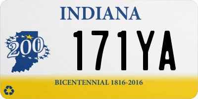 IN license plate 171YA