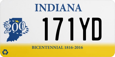 IN license plate 171YD