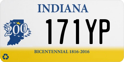 IN license plate 171YP