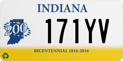 IN license plate 171YV