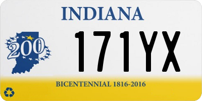 IN license plate 171YX