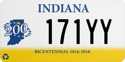 IN license plate 171YY