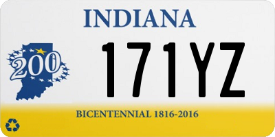 IN license plate 171YZ