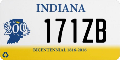 IN license plate 171ZB