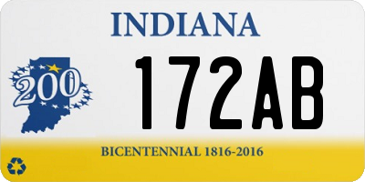 IN license plate 172AB