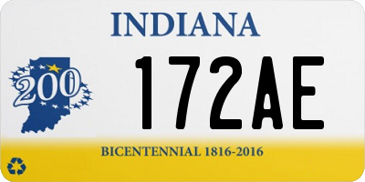 IN license plate 172AE