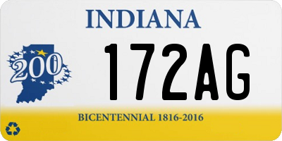 IN license plate 172AG